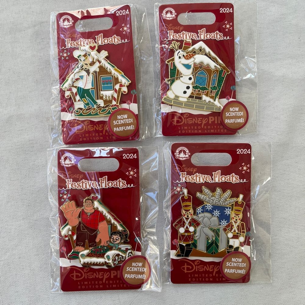 2024 Disney‎ Christmas Festive Floats Toy Soldiers Goofy Olaf Ralph LE Pin Set